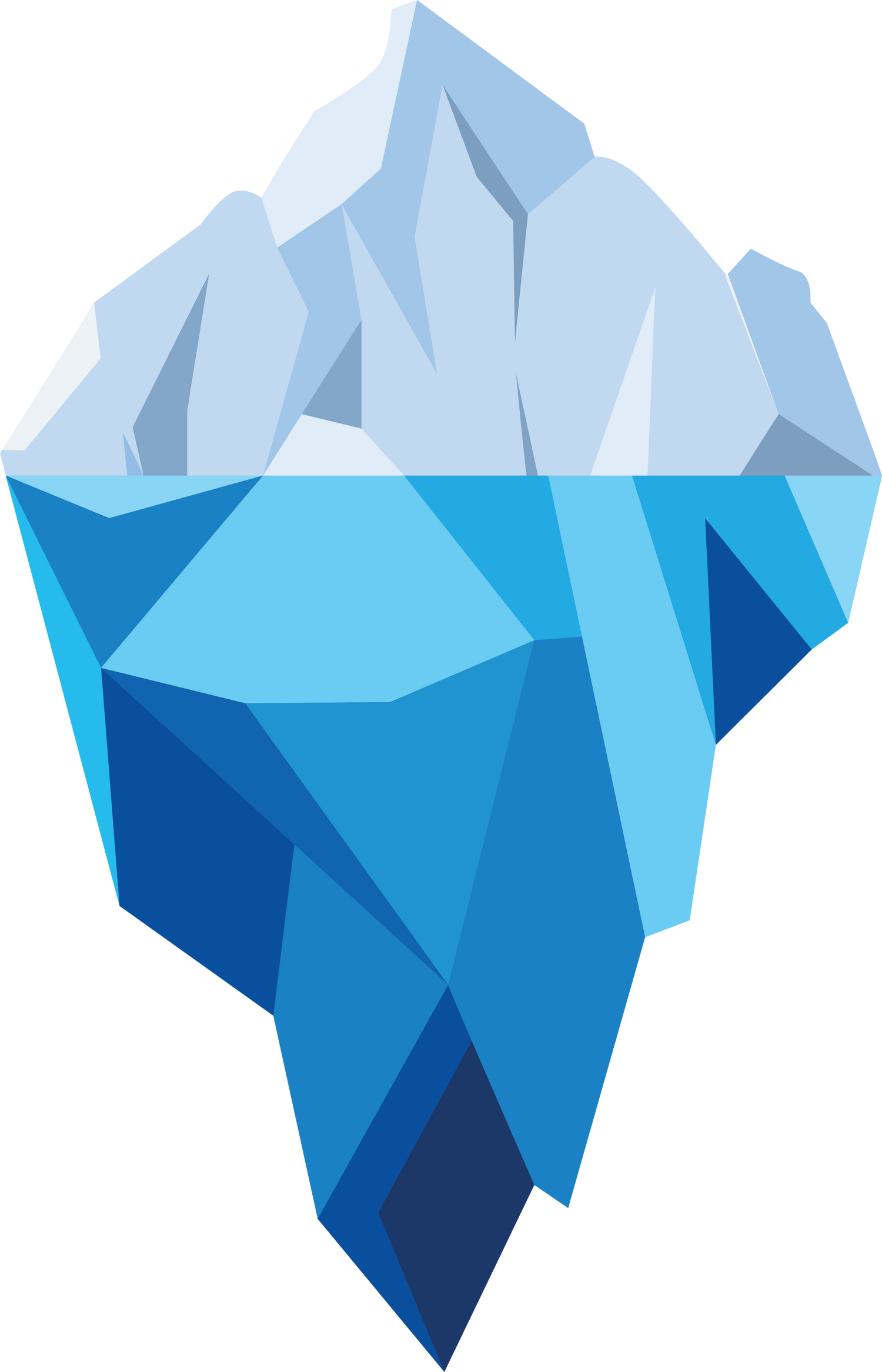 Iceberg Flat Illustration. Iceberg Icon. Iceberg Symbol. Iceberg Vector Illustration.